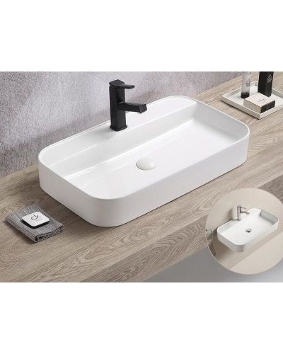 Раковина CeramaLux 70 78575 Белая глянцевая