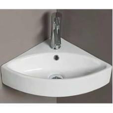 Раковина CeramaLux 50 78378 угловая Белая глянцевая