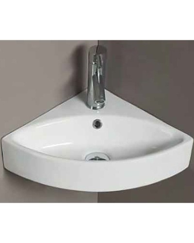 Раковина CeramaLux 50 78378 угловая Белая глянцевая