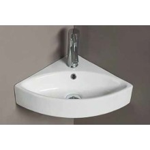 Раковина CeramaLux 50 78378 угловая Белая глянцевая