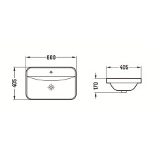 Раковина CeramaLux 60 78699 Белая глянцевая