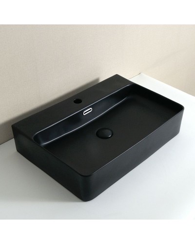 Раковина CeramaLux 60 8145MB Черная матовая