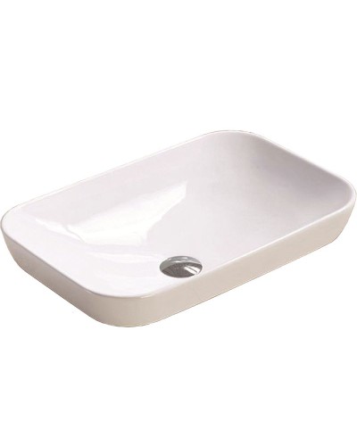 Раковина CeramaLux 50 E408D Белая глянцевая