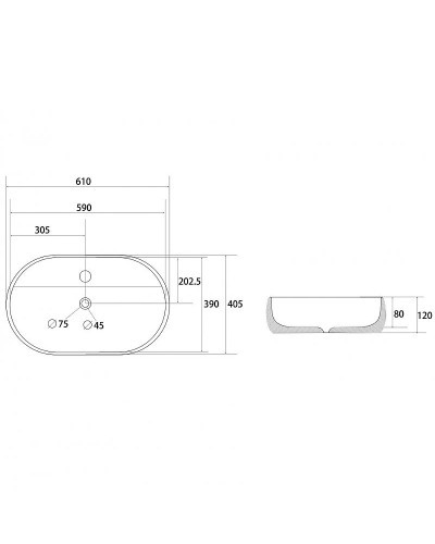 Раковина Abber Bequem 60 AC2113 Белая