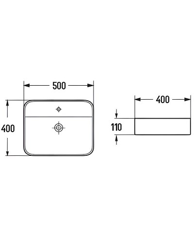 Раковина Comforty 50 78574-50 00-00012238 Белая