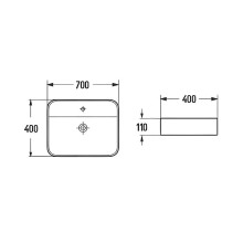 Раковина Comforty 70 78574-70 00-00012239 Белая