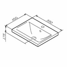 Раковина AM.PM X-Joy 55 M85AWCC0552WG Белая
