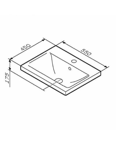 Раковина AM.PM X-Joy 55 M85AWCC0552WG Белая