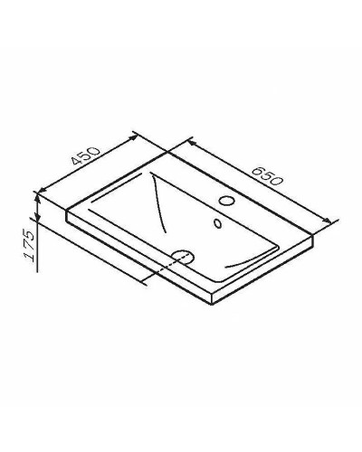 Раковина AM.PM X-Joy 65 M85AWCC0652WG Белая