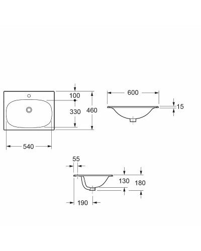 Раковина Cezares Molveno 60 CZR-1923-600 Белая