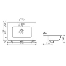Раковина Ceramica Nova Element 71 CN7007 Белая