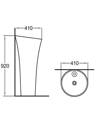 Раковина WeltWasser Leerbach 4141 GL-WT 41 10000008707 Белый глянец