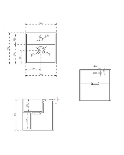 Раковина Abber Stein 30 AS2639 подвесная Белая