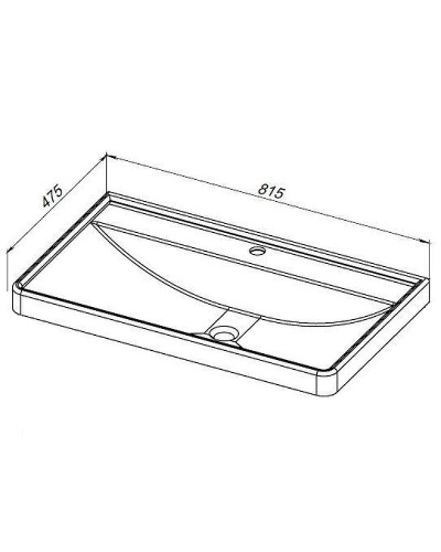 Раковина Aquanet Ирис 80 301805 Белая