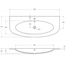 Раковина Cezares Eden 120 50178 Белая