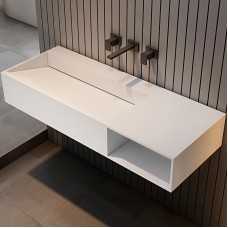 Раковина Abber Stein 100 R AS2640-1.0 R Белая матовая