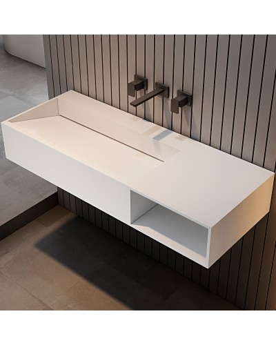 Раковина Abber Stein 100 R AS2640-1.0 R Белая матовая