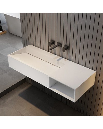 Раковина Abber Stein 100 R AS2640-1.0 R Белая матовая