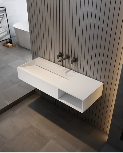 Раковина Abber Stein 100 R AS2640-1.0 R Белая матовая