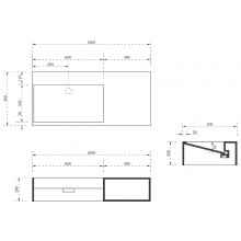 Раковина Abber Stein 100 R AS2640-1.0 R Белая матовая