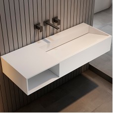 Раковина Abber Stein 120 L AS2640-1.2 L Белая матовая