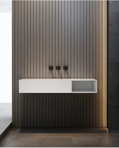 Раковина Abber Stein 120 R AS2640-1.2 R Белая матовая