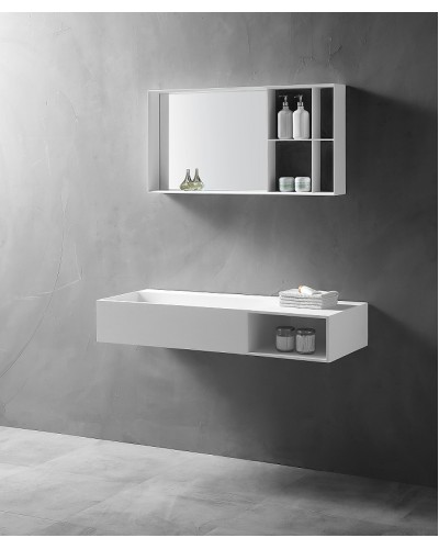 Раковина Abber Stein 120 R AS2640-1.2 R Белая матовая