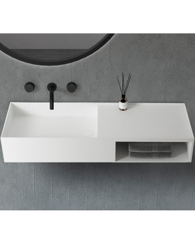 Раковина Abber Stein 120 AS2649-1.2 Белая матовая