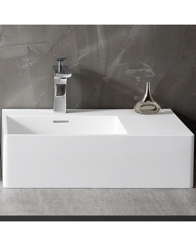 Раковина Abber Stein 56 L AS2644 L Белая матовая