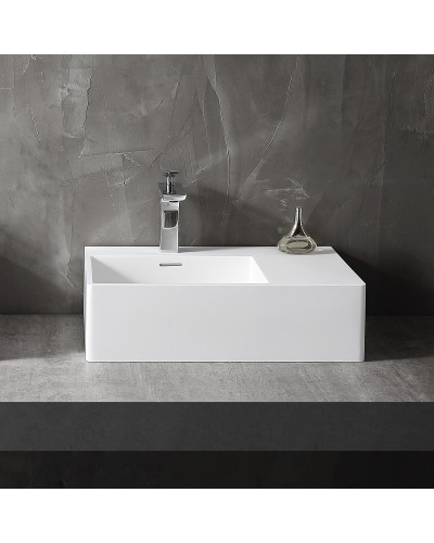 Раковина Abber Stein 56 L AS2644 L Белая матовая