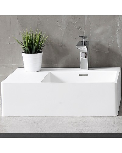 Раковина Abber Stein 56 R AS2644 R Белая матовая