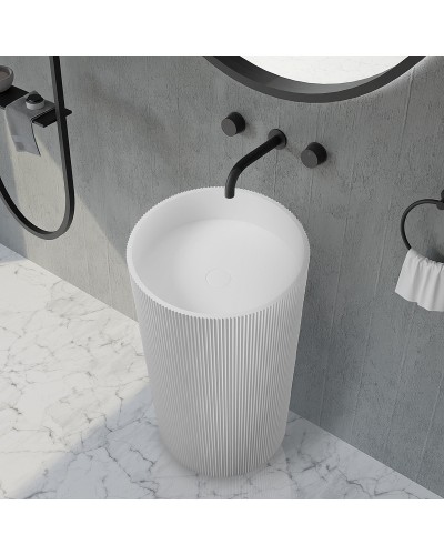 Раковина Abber Stein 50 AS2501-H Белая матовая