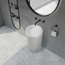 Раковина Abber Stein 50 AS2501-H Белая матовая