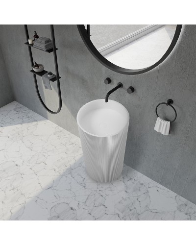 Раковина Abber Stein 50 AS2501-H Белая матовая