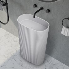 Раковина Abber Stein 55 AS2502-H Белая матовая