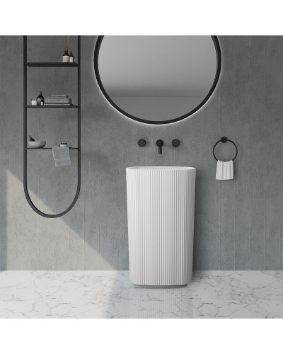 Раковина Abber Stein 55 AS2502-H Белая матовая