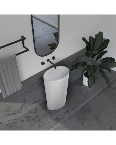 Раковина Abber Stein 50 AS2504-H Белая матовая