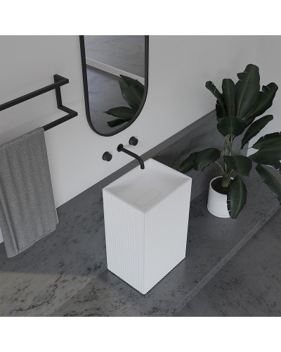 Раковина Abber Stein 50 AS2503-H Белая матовая