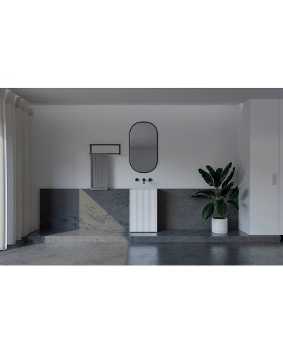 Раковина Abber Stein 50 AS2503-H Белая матовая