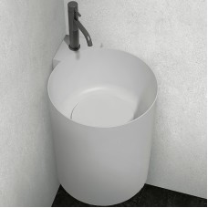 Раковина Abber Stein 42 AS2625 угловая Белая матовая