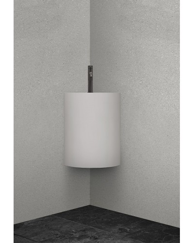 Раковина Abber Stein 42 AS2625 угловая Белая матовая