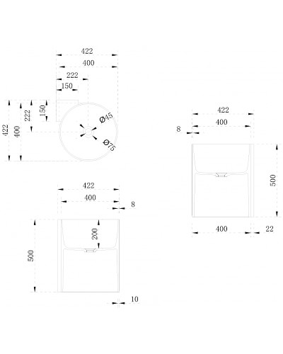 Раковина Abber Stein 42 AS2625 угловая Белая матовая