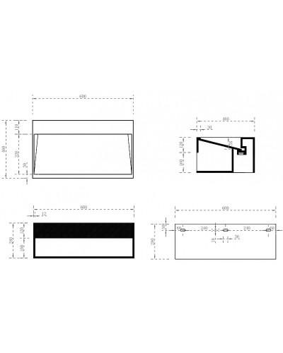 Раковина Abber Stein 60 AS2645-0.6 Белая матовая