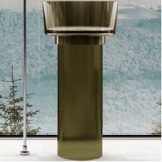 Раковина Abber Kristall 45 AT2702Vesuvian Оливковая