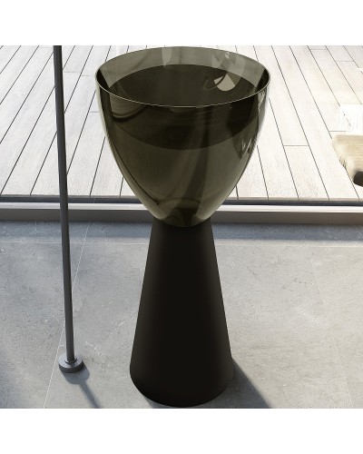 Раковина Abber Kristall 45 AT2703Black-Vesuvian Черная Оливковая