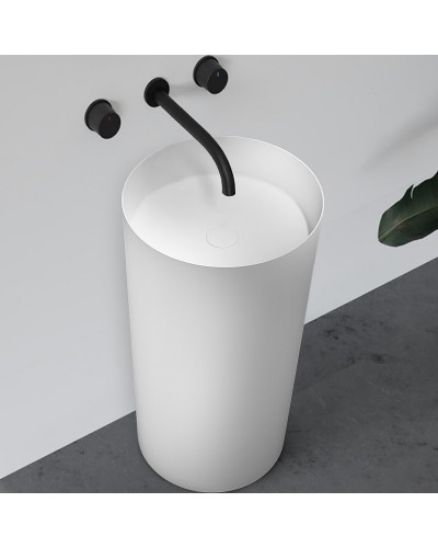 Раковина Abber Stein 45 AS2506-H Белая матовая