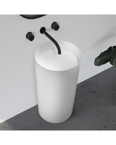 Раковина Abber Stein 45 AS2506-H Белая матовая