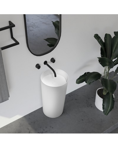 Раковина Abber Stein 45 AS2506-H Белая матовая