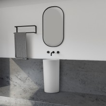 Раковина Abber Stein 45 AS2506-H Белая матовая