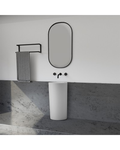 Раковина Abber Stein 45 AS2506-H Белая матовая